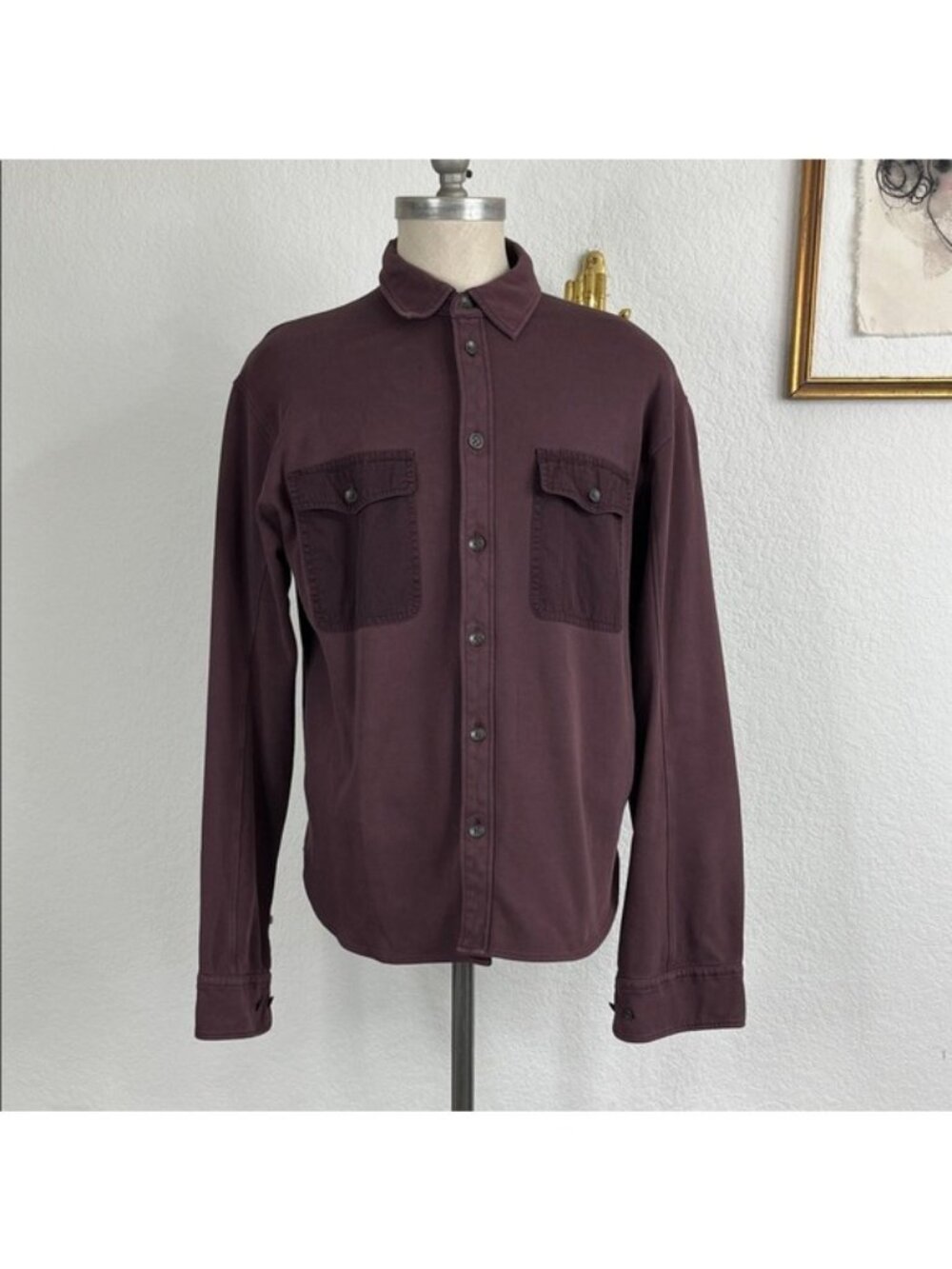 Rag & Bone engineered jack organic cotton button-up shirt